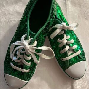 Emerald Sequin Women's Sneakers